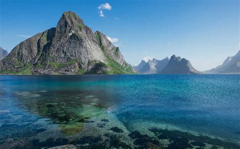Nature Landscape Mountain Island Lofoten Norway