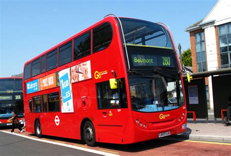 London Bus Routes Route 280 Belmont Tooting St Georges Hospital