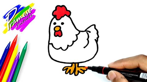 Tentu saja selain sketsa hewan, rumah, dan kartun. Gambar Mewarnai Ayam Jago : Mewarnai Gambar Ayam Dan ...