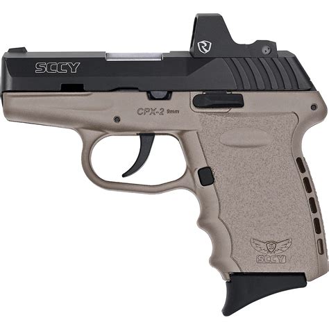 Sccy Cpx 2 Fde Riton Red Dot 9mm Centerfire Pistol Academy