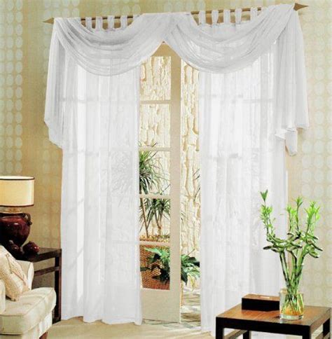 Gardinenbox Voile komplett GARDINEN Set 3tlg, Weiß, 60999 | Gardinen
