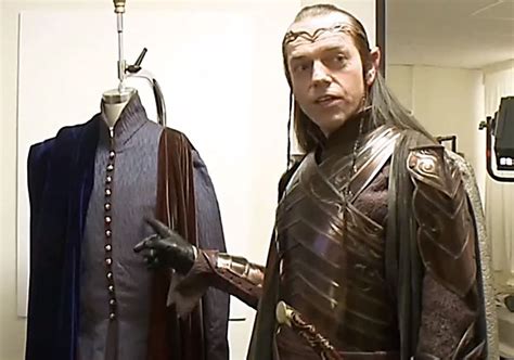 Elrond With The Costume Of Lindir With Images The Hobbit Hugo