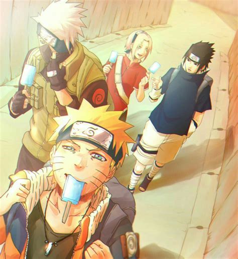 Team 7 After A Mission Naruto Teams Naruto Sasuke Sakura Naruto