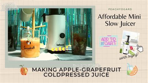 Unboxing And Review Smallest Slow Juicer Malaysia Making Apple