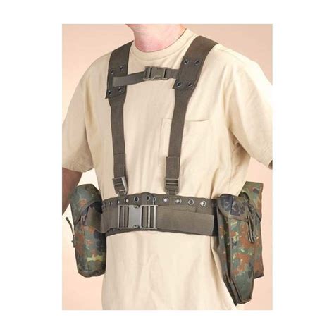 German Army Y Strap Suspenders Belt Webbing Set System Tactical Harness