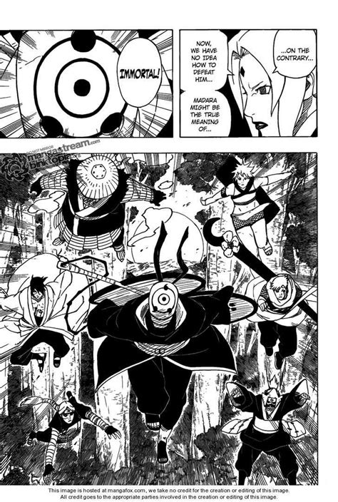 Naruto Pain Manga Panels
