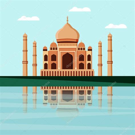 Taj Mahal Un Mausoleo De Mármol Blanco Situado En Agra India A
