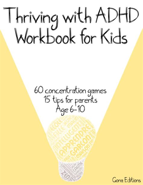 Thriving With Adhd Workbook For Kids Activitybook With 60 Fun