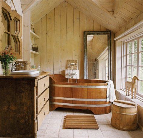 30 Relaxing And Chill Wooden Bathtubs Wood Tub Wooden Bathtub Country