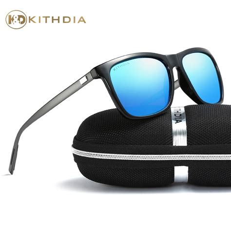 Kithdia Brand Unisex Retro Aluminum Sunglasses Polarized Lens Fashion Square Eyewear Sun Glasses