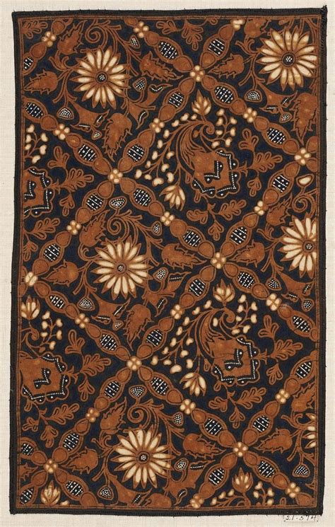 Batik Samples Late 19th Century Surakarta Java Indonesia Cotton Natural Dyes Hand Drawn