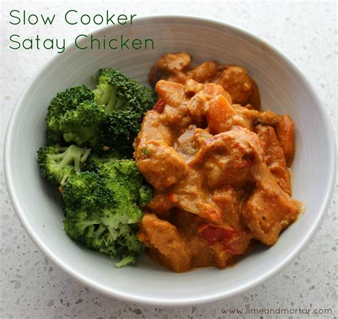 The marinade thickened and clung to the chicken. Recipe: Slow Cooker Satay Chicken | Stew chicken recipe ...