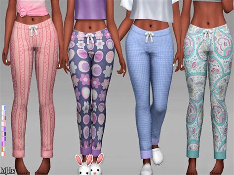 The Sims Resource S4 40 Winks Pyjama Bottoms