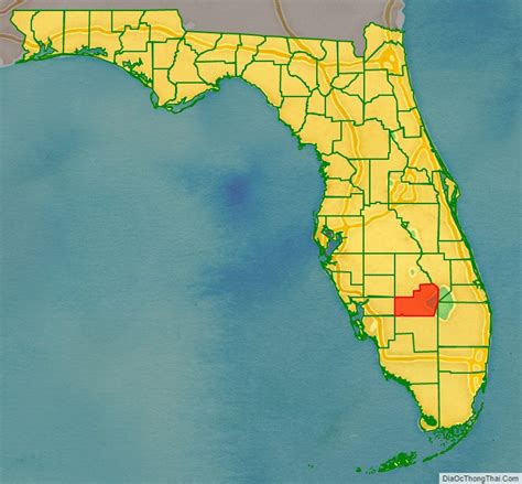 Map Of Glades County Florida