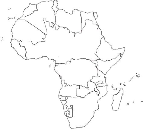 Map of africa template silhouettes africa outline world map. Image - Africa map.png - Alternative History