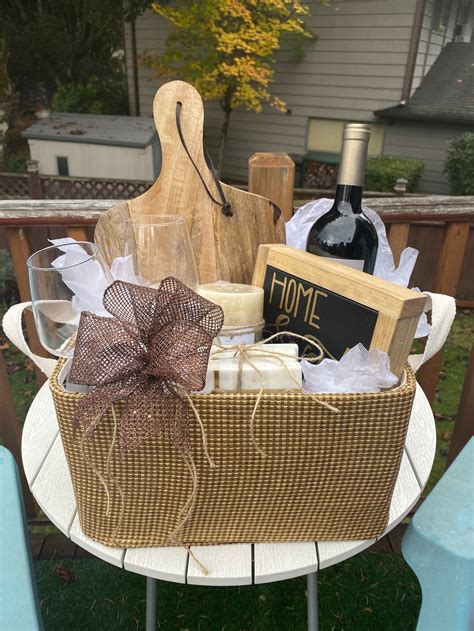 Wine Lover T Basket With Custom Sign Etsy