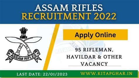 Assam Rifles Recruitment Rifleman Havildar Other Vacancy