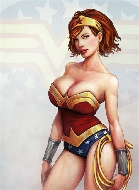 Christina Hendricks Wonder Woman By Ben Newman Wonder Woman
