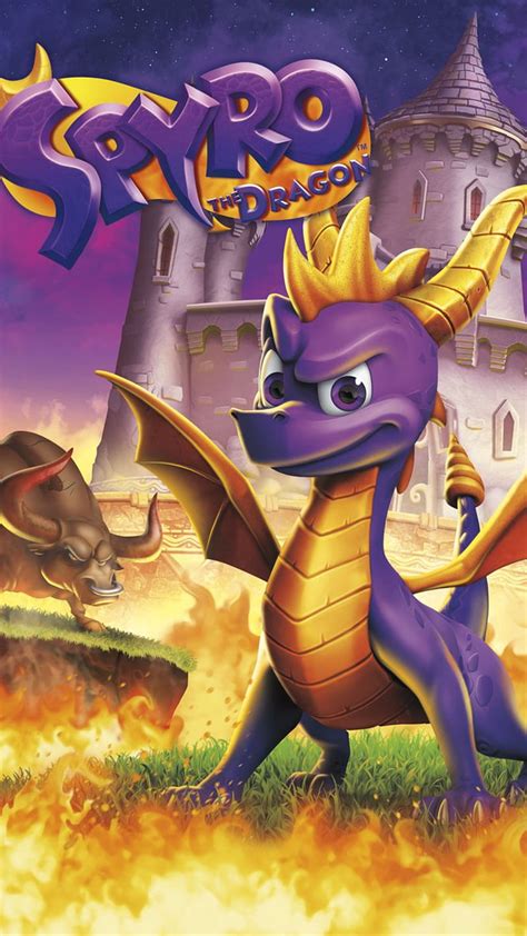 spyro dragon drawing fire game games playstation ps4 video game videogame hd phone