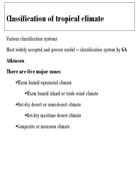 Tropical Climates Unit 2 Climatology 3rd Sem