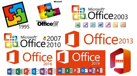 Evolution Of Microsoft Office 1995 2019 And 2020 Update Youtube