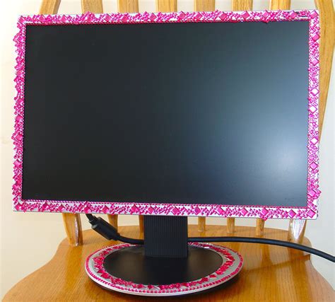 Pink Bling Monitor I Blinged Out My Monitor But Now Have A New