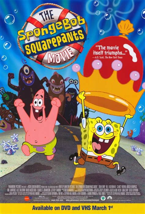 spongebob squarepants movie poster 27 x 40 2004 style d