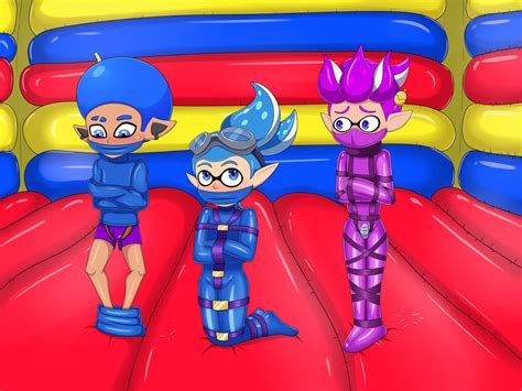 bondage party in bouncy castle by thecukinator on deviantart