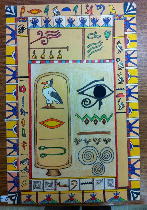 Egyptian Hieroglyphic Art Art History Lessons Multi Cultural Art