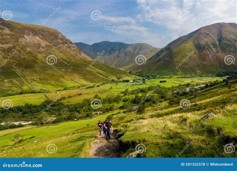 Scafell Pike Range Seen From Hard Knott Fort In Lake District Royalty