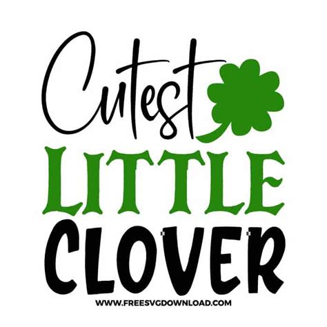 Cutest Little Clover Free Svg And Png Cut Files Free Svg Download