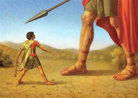 David And Goliath Greeting Card For Sale By Dan Craig