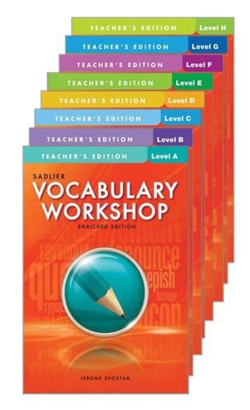 Sadlier Vocabulary Workshop Enriched Edition — Teachers Choice