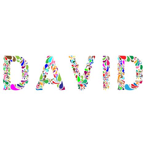 David Typography Free Svg