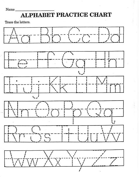 Printable Trace Alphabet Letters Printable Blank World
