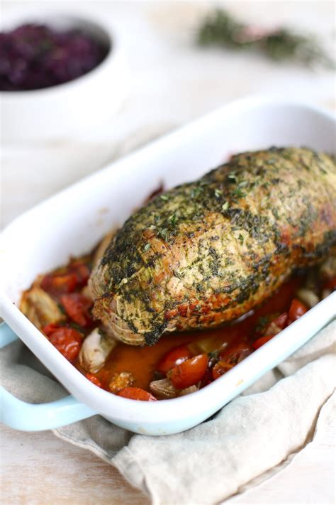 Varkensrollade uit de oven
