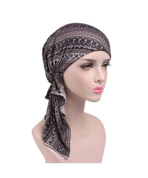 Women Fashion Printed Cancer Chemo Hat Beanie Scarf Turban Head Wrap