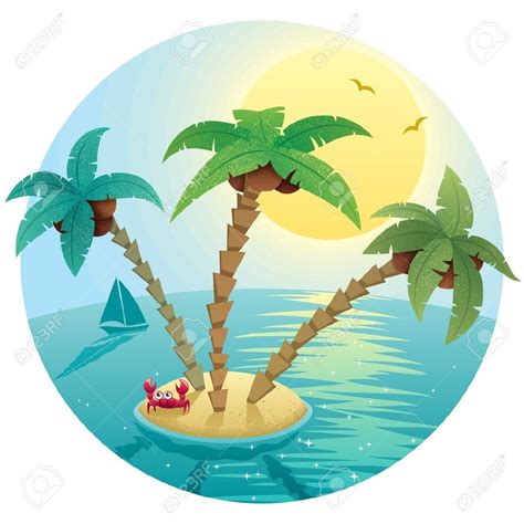 Some of the technologies we use are necessary for critical functions like security and site integrity, account authentication, security and privacy preferences, internal site usage and maintenance data, and to make the site work correctly for browsing and transactions. landscape small tropical island stock vector cartoon palm ...