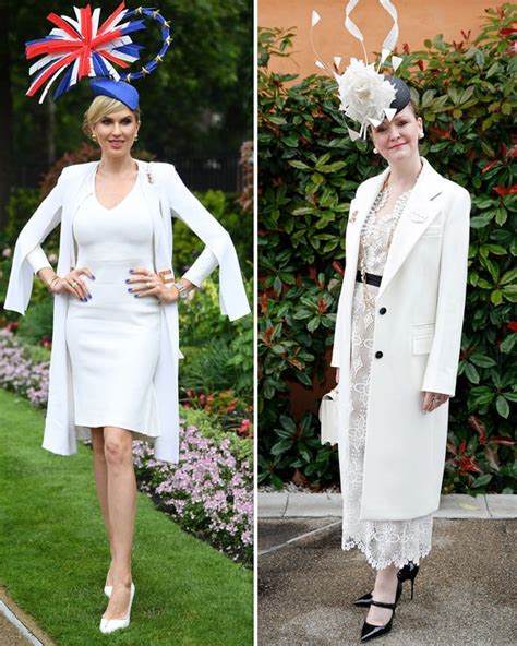 Here are my favourite style tricks and outfit inspiration to look chic for this a key event in the summer social calendar, royal ascot attracts over 300,000 racegoers every year, including foreign sheikhs, celebrity vips and. Royal Ascot 2019: Day two attendees defy the rain in white ...