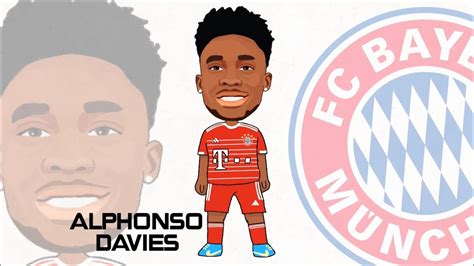 How To Draw Alphonso Davies Football Toons Youtube
