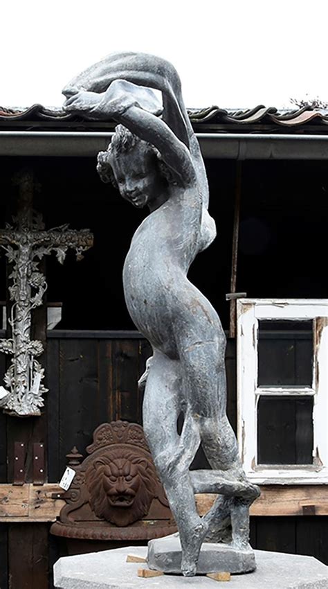 Beautiful Vintage Statue Made Out Of Lead At 1stdibs