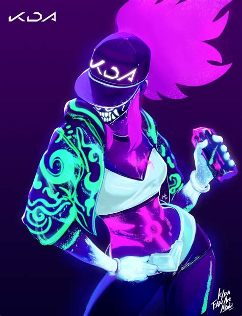 K Da Akali Fluorescent Light Practices Suda Yue On Artstation At Https Artstation Com