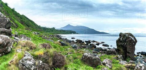 Coastal Landscape Along Arran Coastal Way Isle Of Arran Scotland