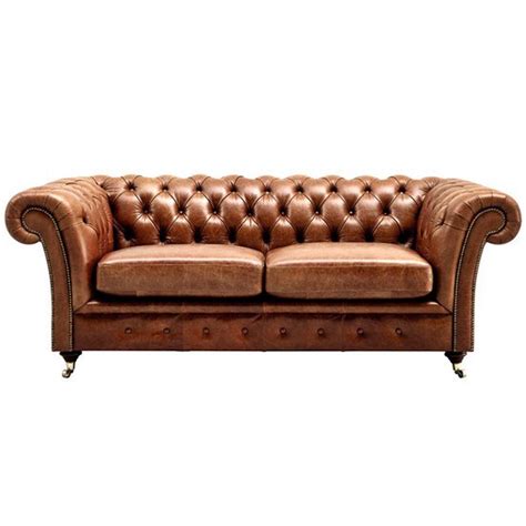Please note, unfortunately we cannot deliver this item to the channel islands. Dunelm Mill Chesterfield Collection Old English Small Leather Sofa | Leather Sofas: 10 of the ...