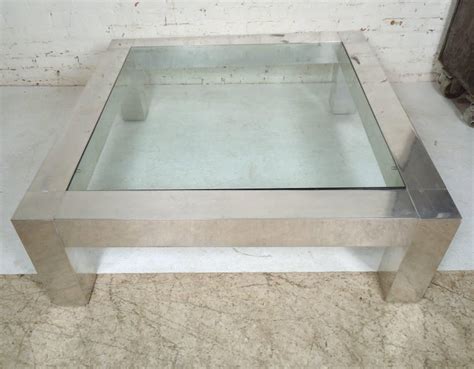 We did not find results for: Square Chrome Glass Coffee Table in the Style of Paul ...