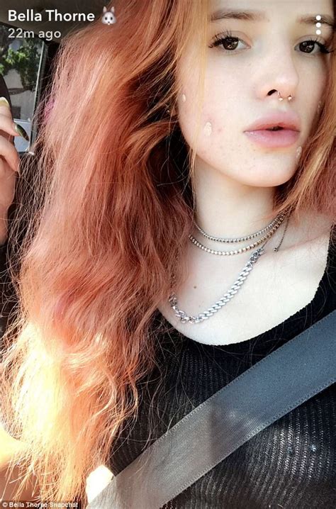 Bella Thorne Shows Taut Tummy As She Rocks Quirky Outfit Daily Mail Online