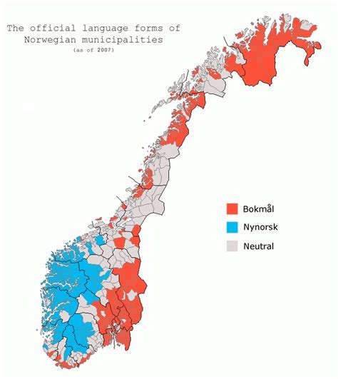 Norway Language Map