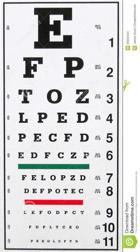 Eye Chart Stock Photo Image Of Patient Eyesight Lenses 20032444