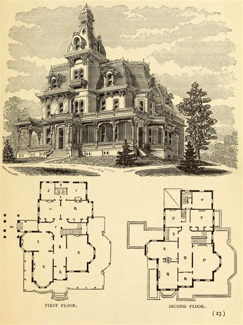 Historic Victorian Mansion Floor Plans Small Victorian House Old