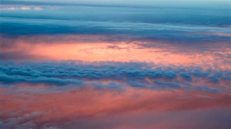 Download Wallpaper 1920x1080 Clouds Sky Porous Sunlight Sunset